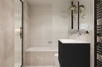 Radcliffe Court apartment bathroom