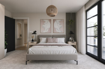 Radcliffe Court penthouse bedroom