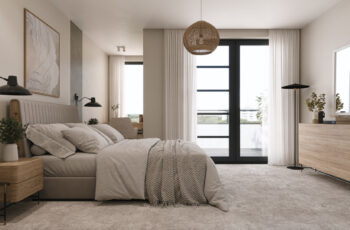 Radcliffe Court penthouse bedroom