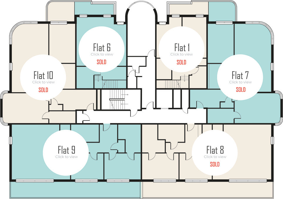 Radcliffe Court first floor plan