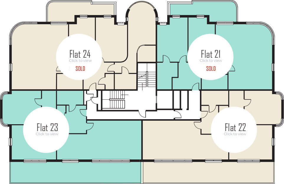 Radcliffe Court fourth floor plan