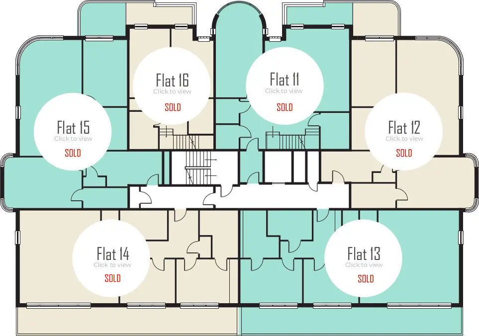 Radcliffe Court second floor plan