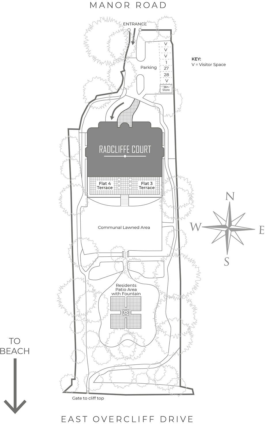 Radcliffe Court site plan